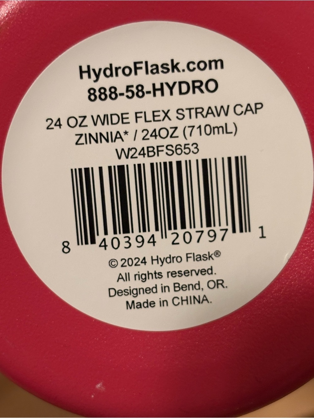 Hydro Flask Hydro Flask Bundle Pink + Blue 24oz Flex Straw Cap Water Bottles - Picture 5 of 7